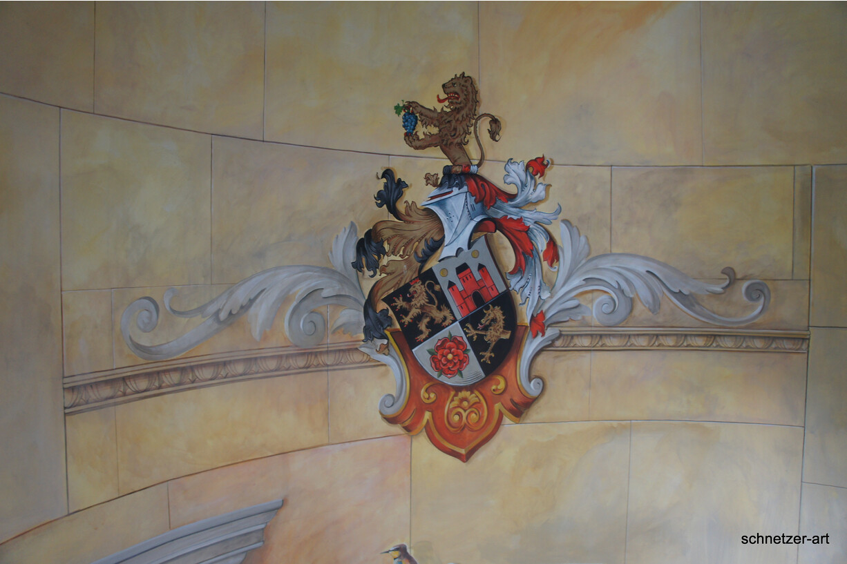 Wappen im Turmaufgang
